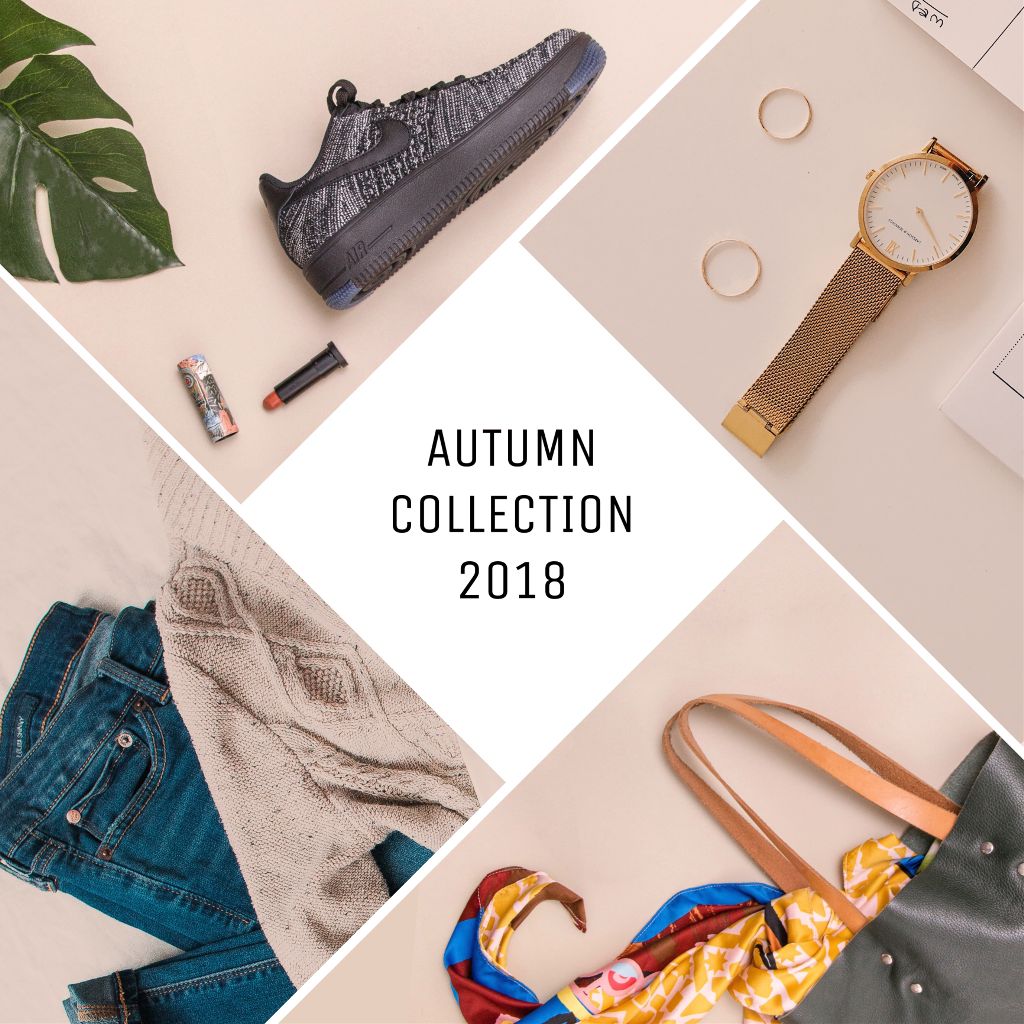 Stylish Autumn Collection Showcase Ad Tan Beige