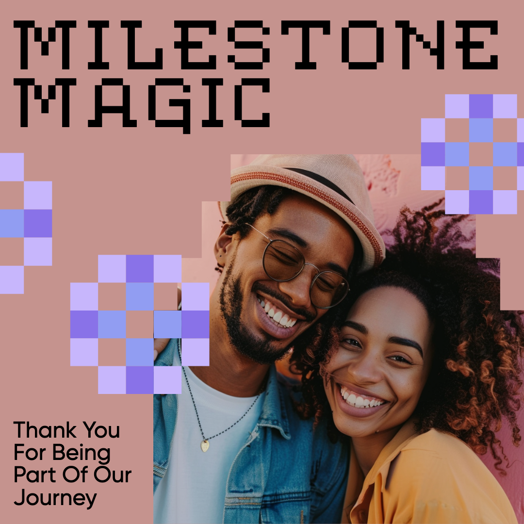 Mauve Celebration Instagram Post for Milestone Memories