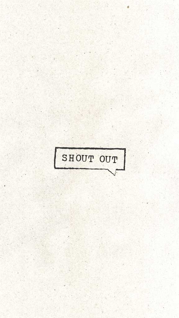 Vintage Shout Out Poster Design in Beige