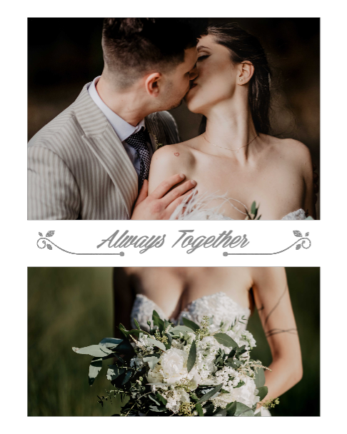 Template Elegant Wedding Moments Photo Post Template