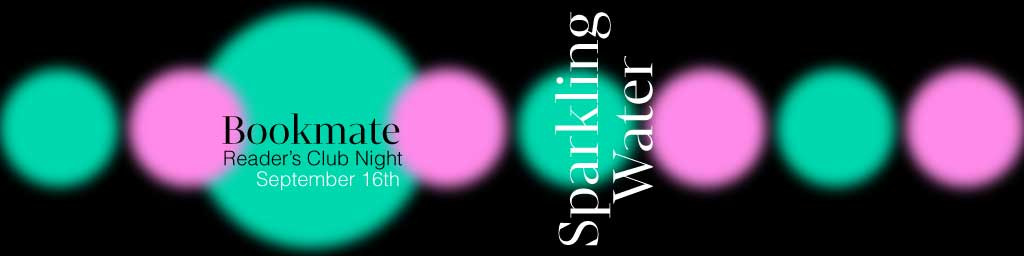 Template Bookmate Club Night Poster in Aqua and Pink