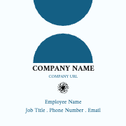 Professional Blue Business Card Template Design