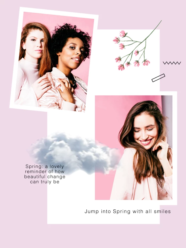 Chic Pink Spring Season Social Media Post