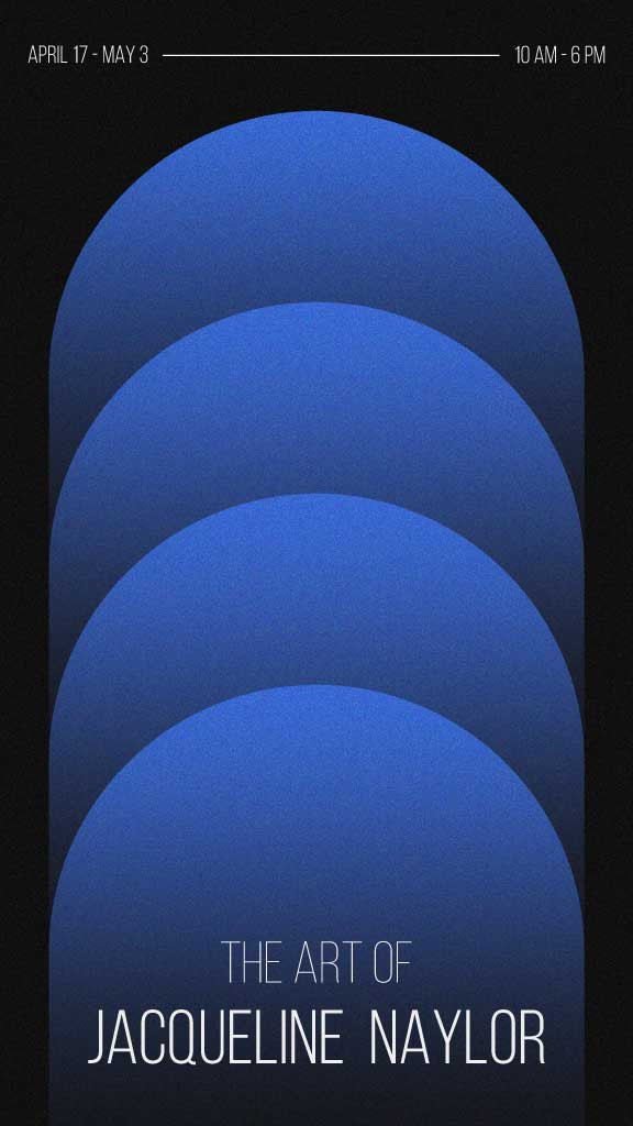 Template Elegant Blue Art Exhibition Poster Design