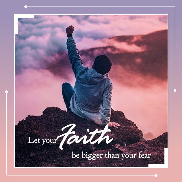 Template Inspirational Pink Skies Motivation Poster Design