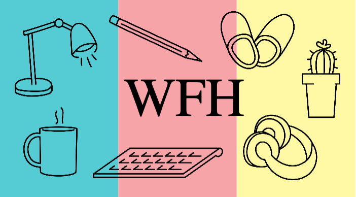 Colorful WFH Essentials Social Media Post