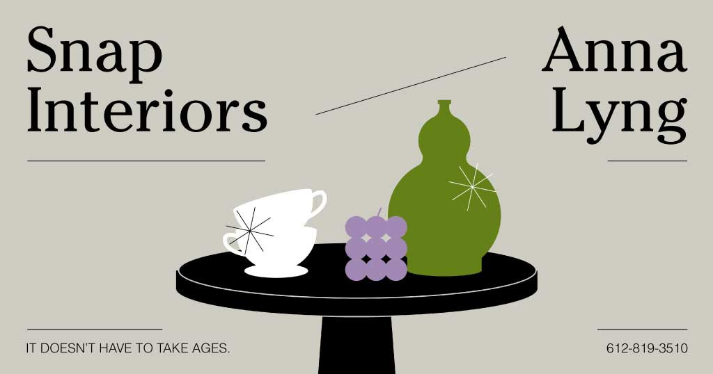 Template Modern Home Decor Ad in Beige and Green