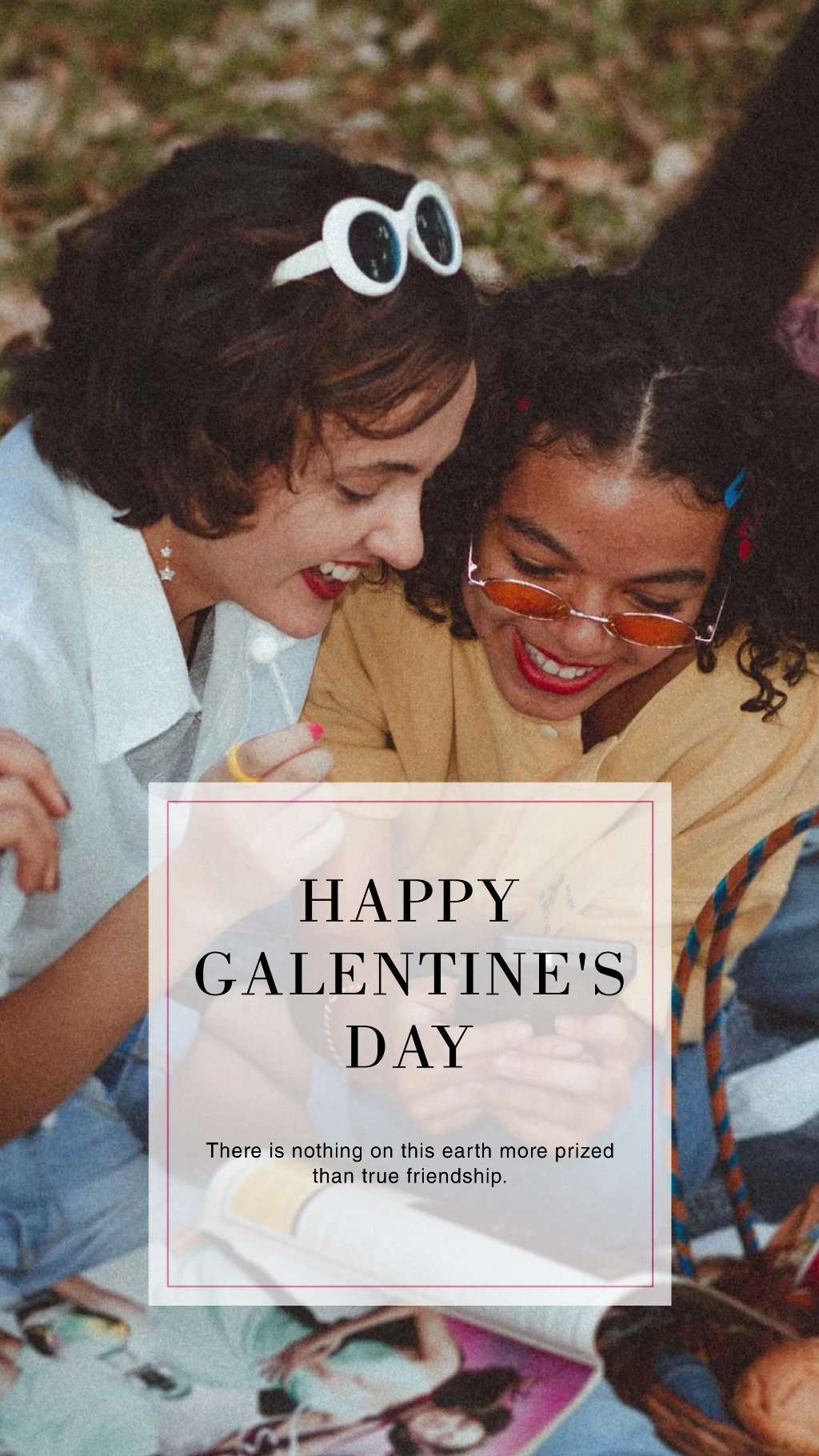 Joyful Galentine’s Day Friendship Celebration Poster