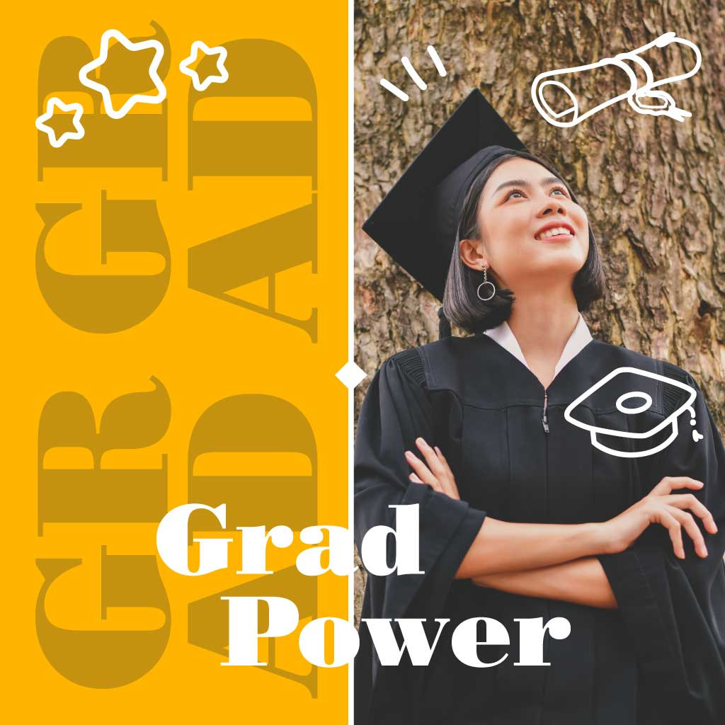 Template Bold Yellow Graduation Celebration Poster Design