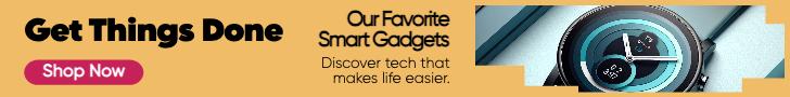 Sleek Teal Tech Gadgets Shop Ad