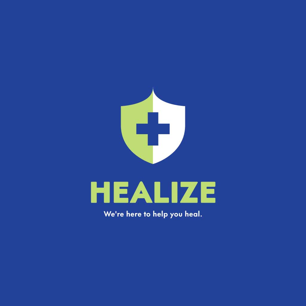 Soothing Blue Medical Care Logo Poster