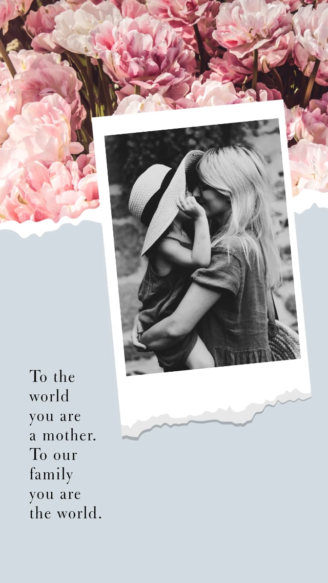 Cherish Motherhood Pink Floral Post Template