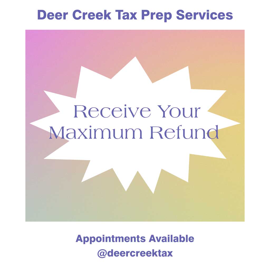 Maximize Your Refund Tax Prep Ad Design