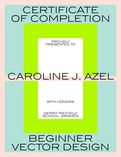 Template Modern Turquoise and Green Certificate Template