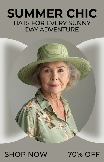 Elegant Sage Green Summer Poster Design