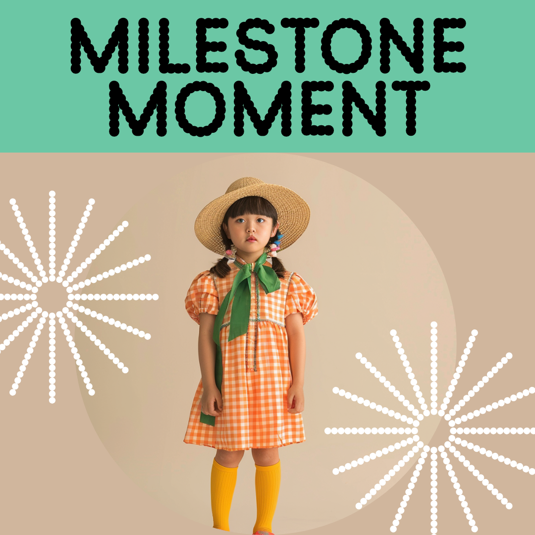 Instagram Square Milestone Celebration in Aqua and Orange