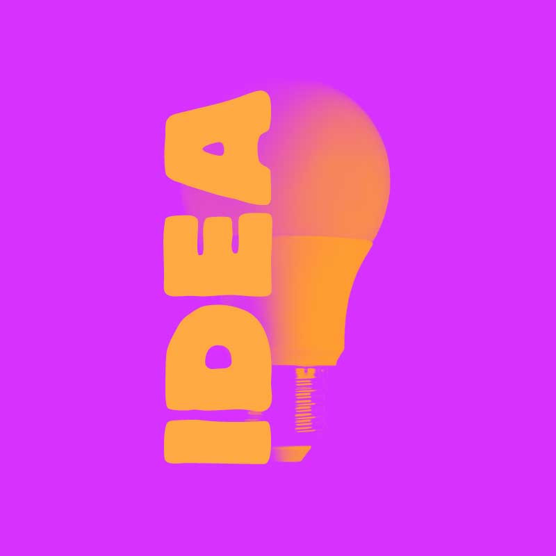 Template Creative Purple Idea Inspiration Poster