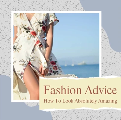 Template Chic Cream Fashion Advice Poster Design