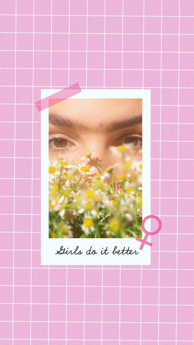 Template Empowering Pink Social Media Post Template