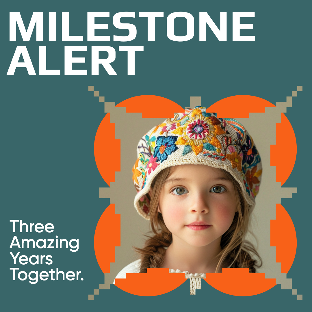 Celebrate Milestones, Orange Instagram Square Post