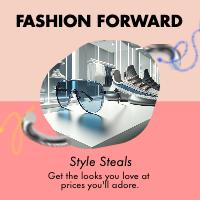 Blue and Pink Fashion Sale Post Design