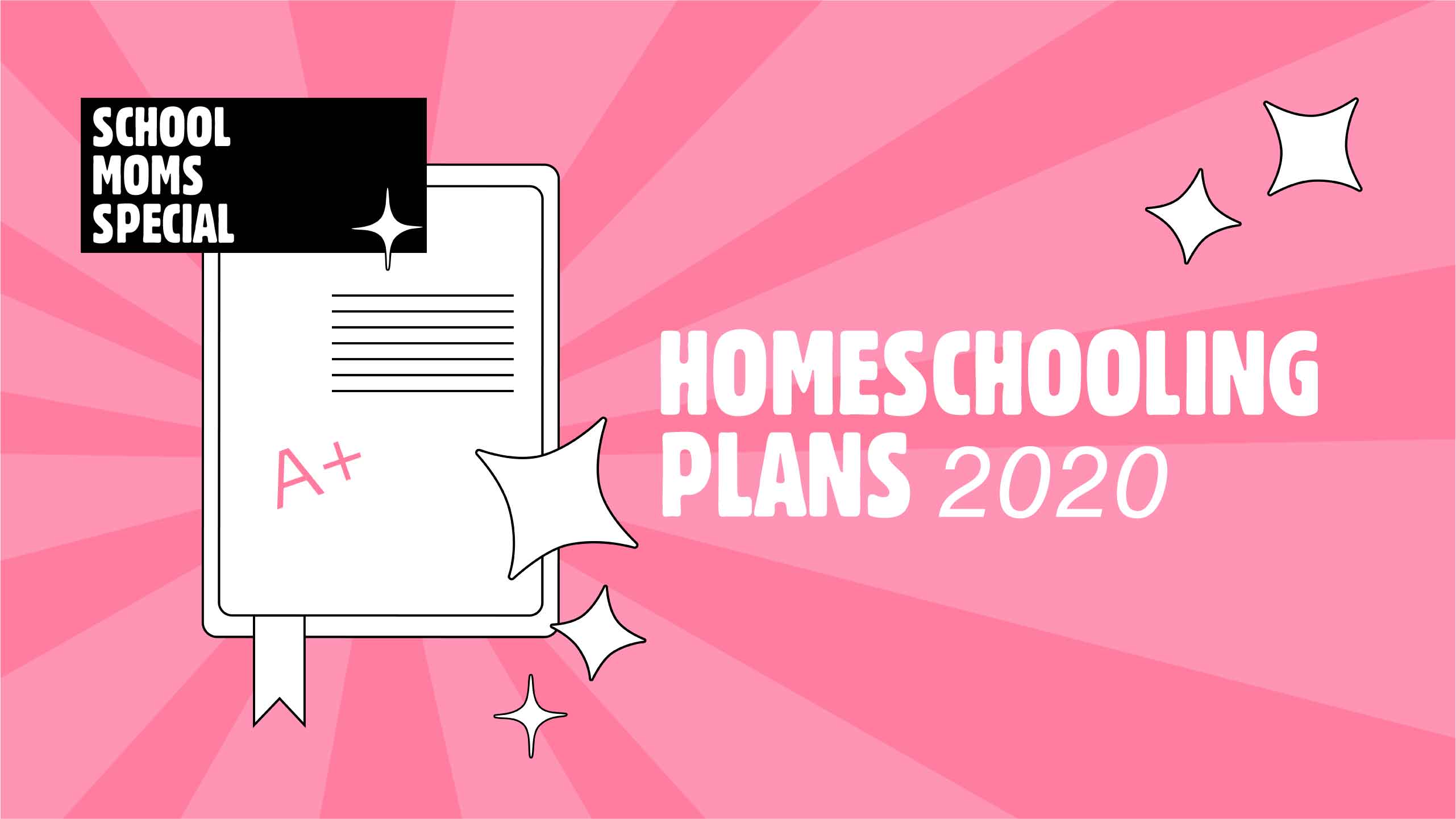 Pink Homeschooling Plans Poster Design 2020