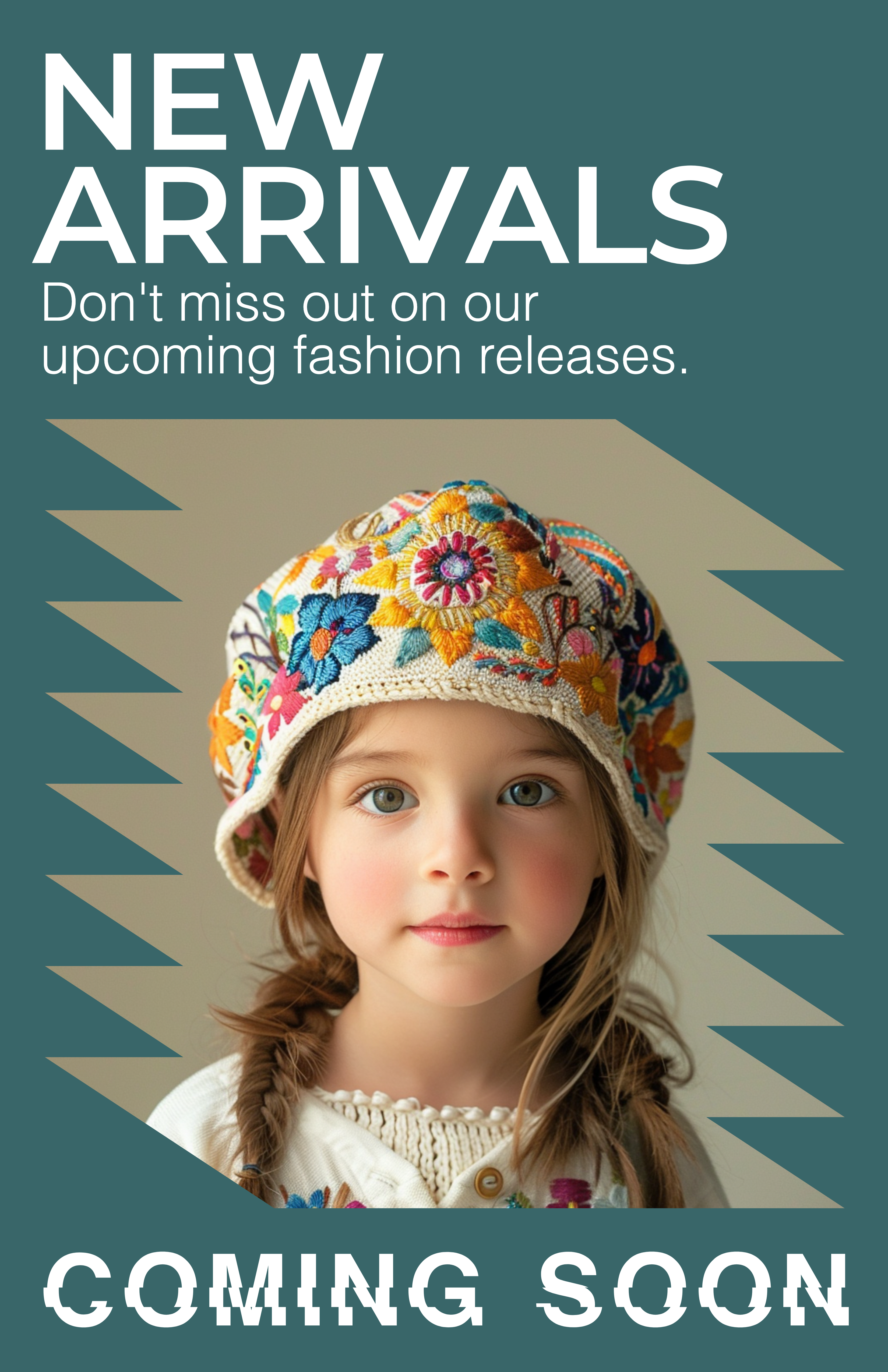 Template Chic New Arrivals Poster in Teal