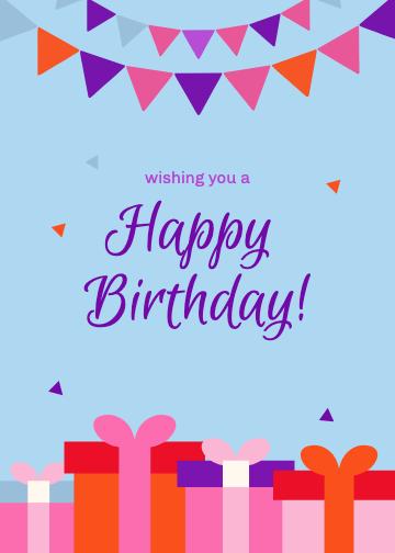 Colorful Birthday Celebration Poster Template