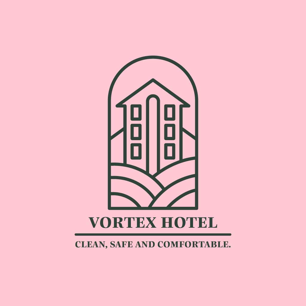 Elegant Pink Hotel Ad Poster Design