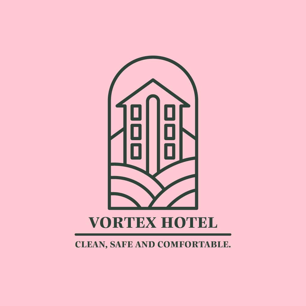 Template Elegant Pink Hotel Ad Poster Design