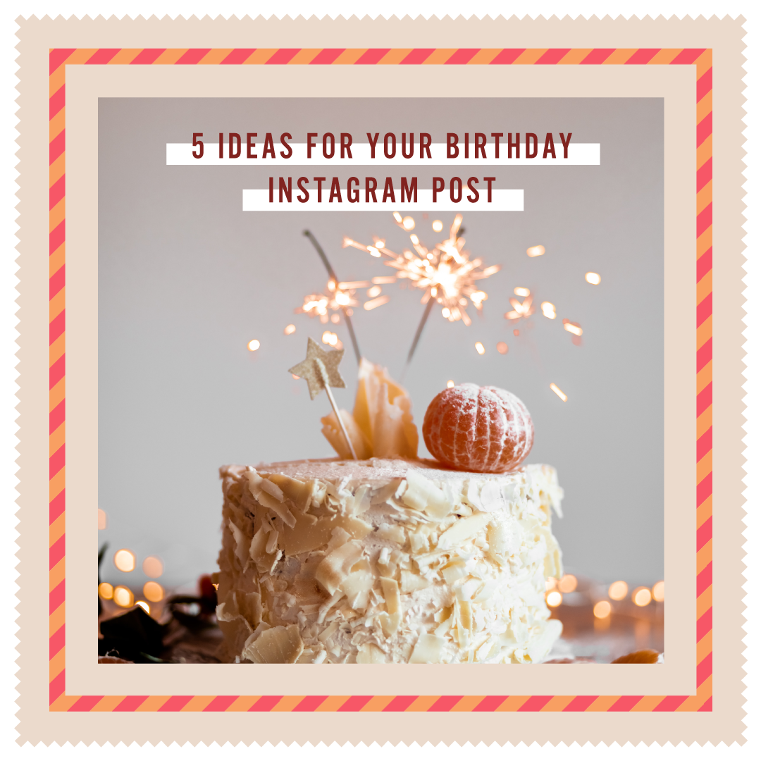 Cheerful Birthday Celebration Instagram Post in Coral