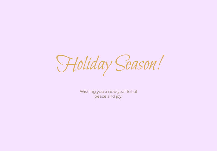 Elegant Gold Holiday Greetings Poster Design