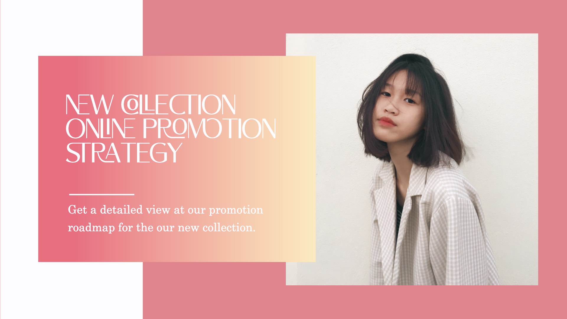 Chic New Collection Online Ad Strategy in Coral