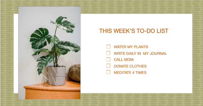 Earthy Tones To-Do List Poster Design