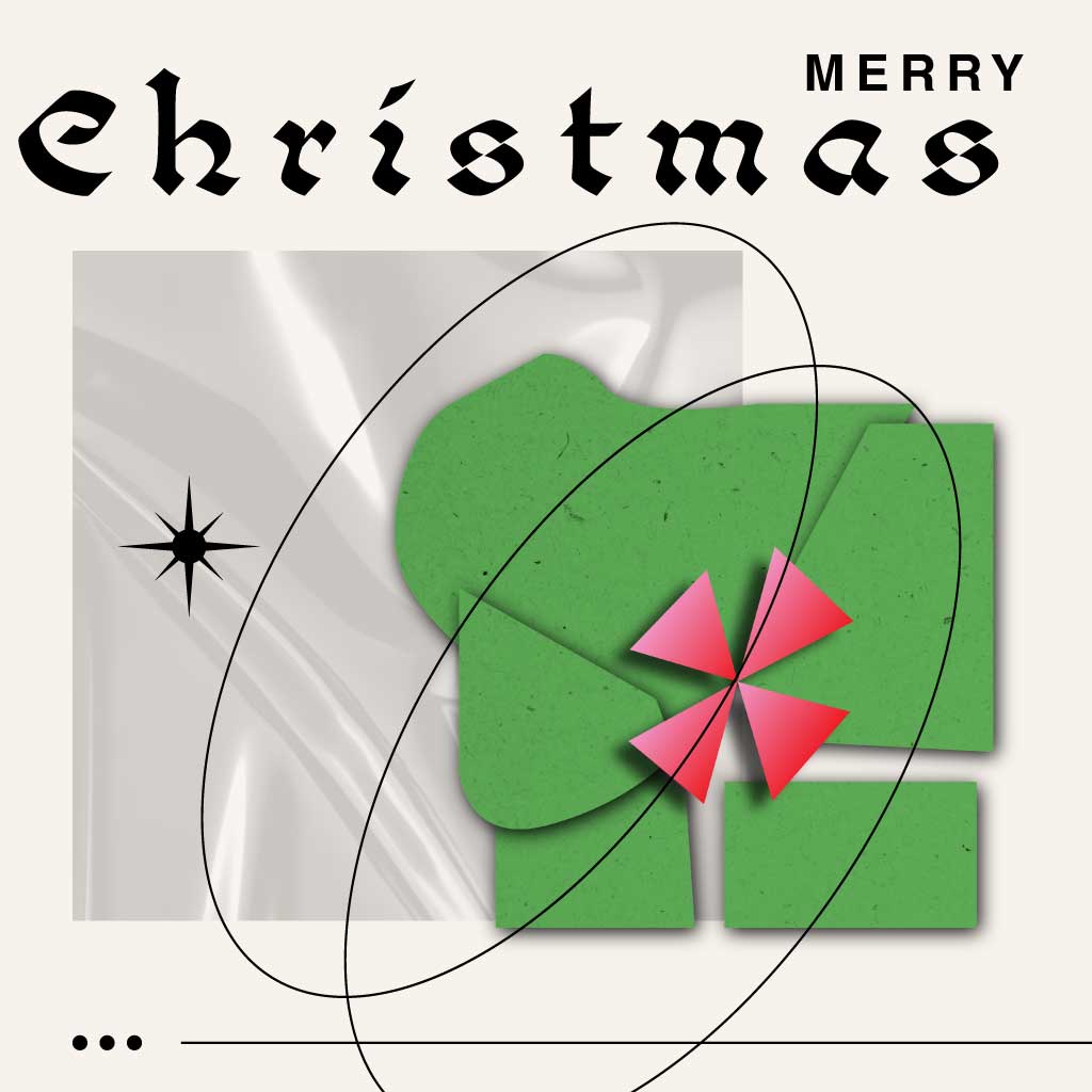 Modern Green Christmas Poster Design