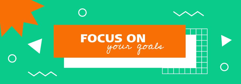 Motivational Goals Reminder Social Post Orange Green