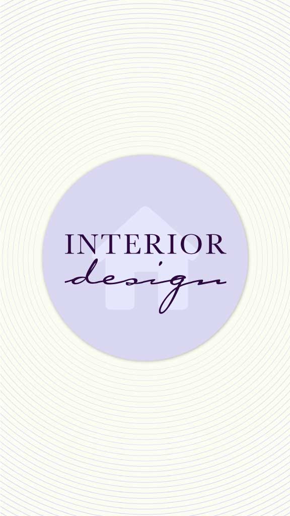 Elegant Purple Accent Interior Design Poster