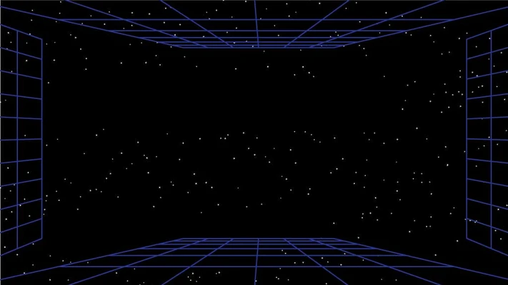 Template Retro Blue Grid Concept Poster Design