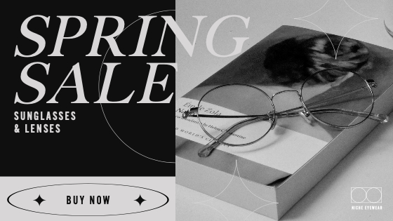 Chic Black and White Spring Sale Ad