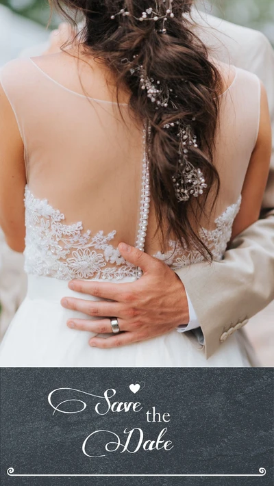 Template Elegant Wedding Save the Date Post