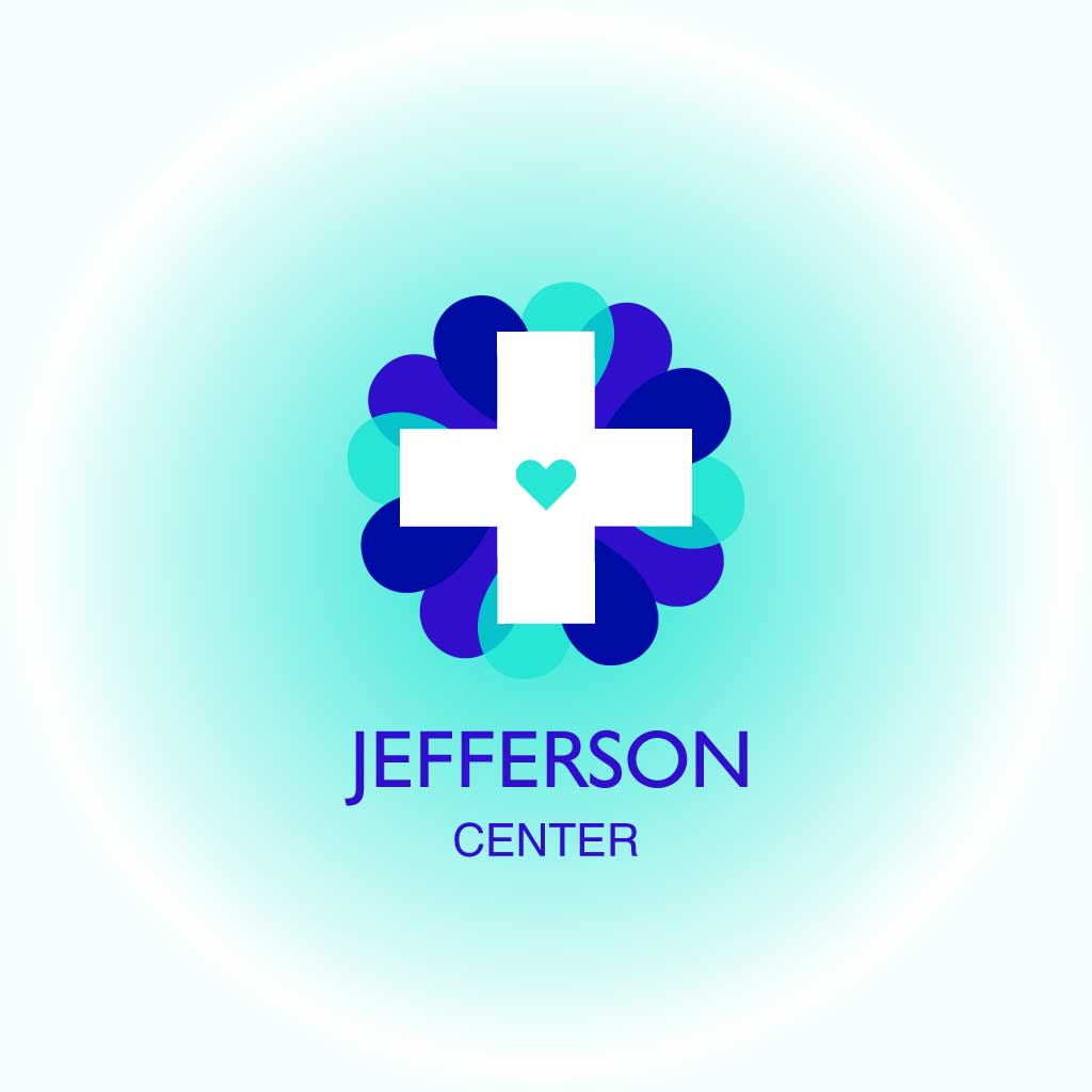 Template Soothing Blue Medical Center Logo Design