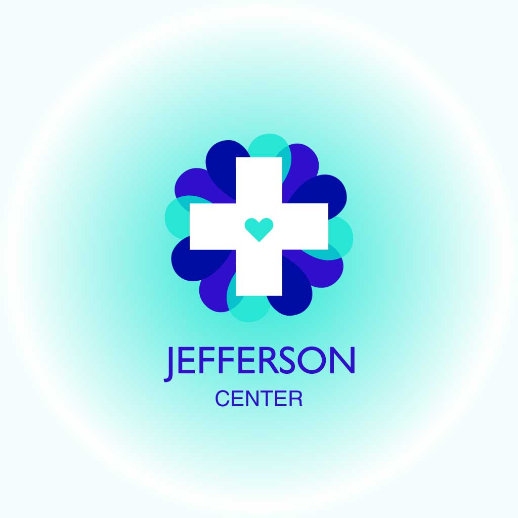 Template Soothing Blue Medical Center Logo Design