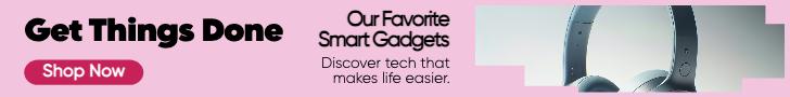 Sleek Teal Tech Gadgets Shop Ad