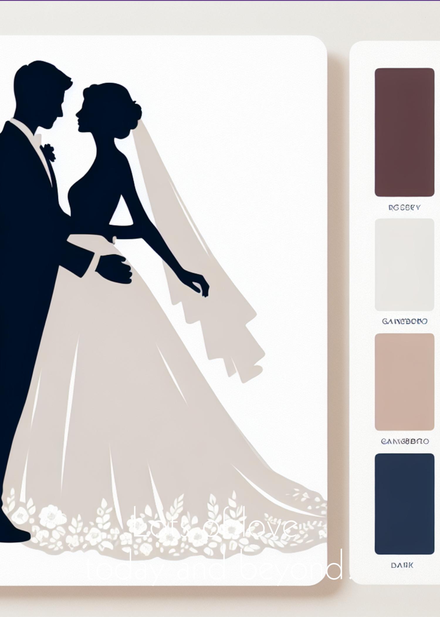 Charming Wedding Day Celebration Poster Design