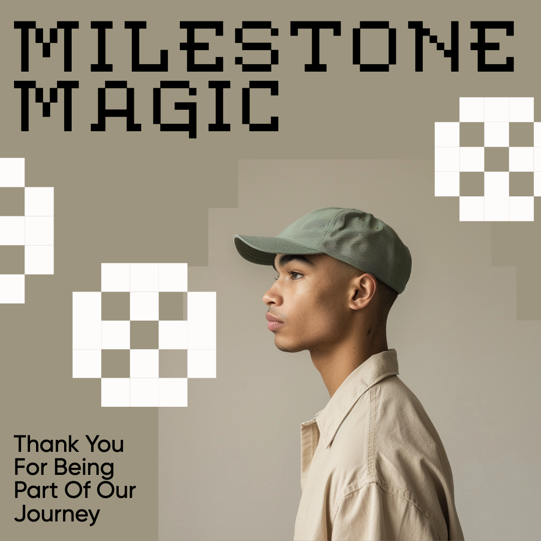 Template Milestone Journey Instagram-Square Post in Olive