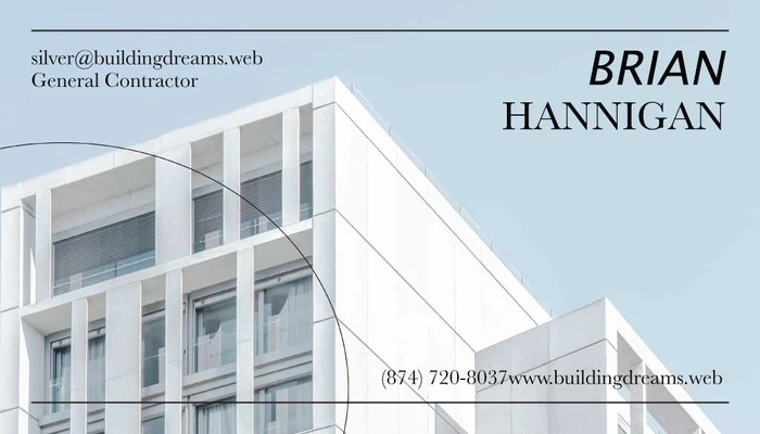 Template Modern Silver Business Card Design Template