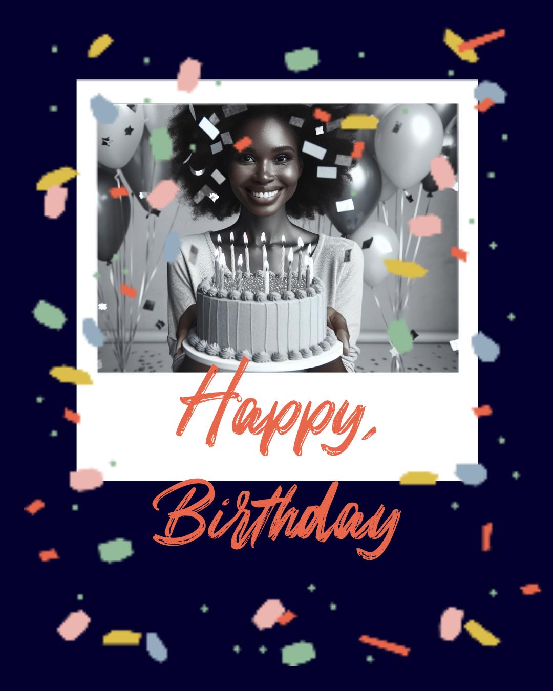 Colorful Happy Birthday Poster Design