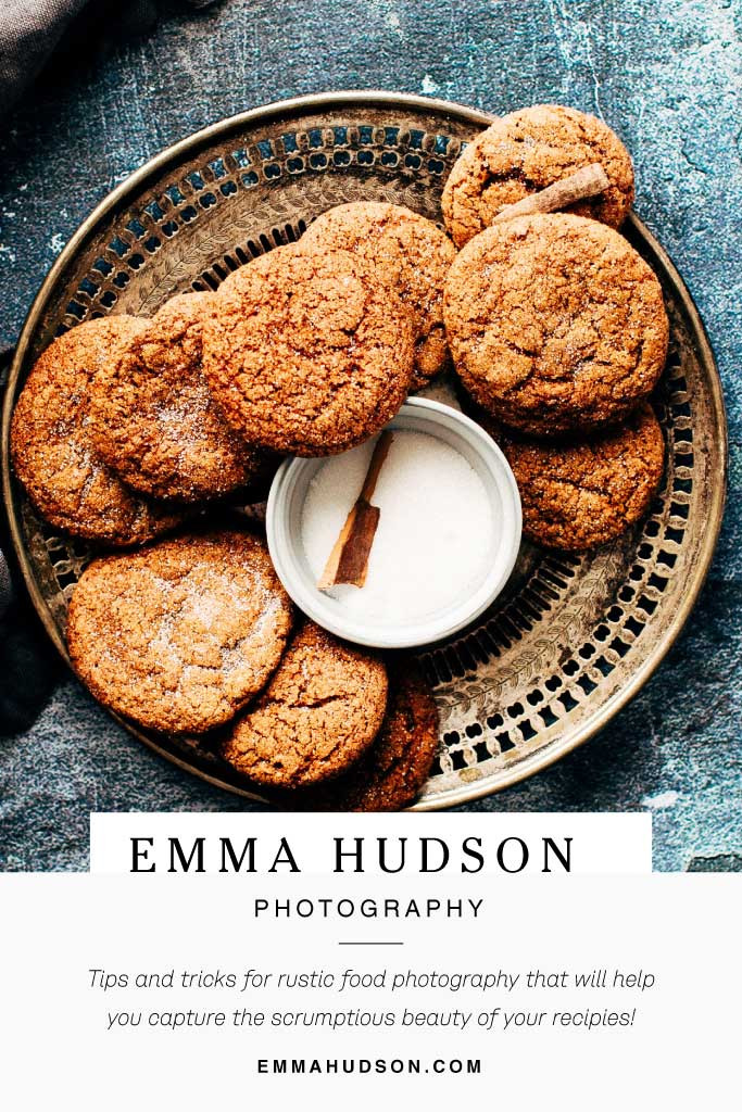 Template Rustic Cookie Photography Ad Template Blue