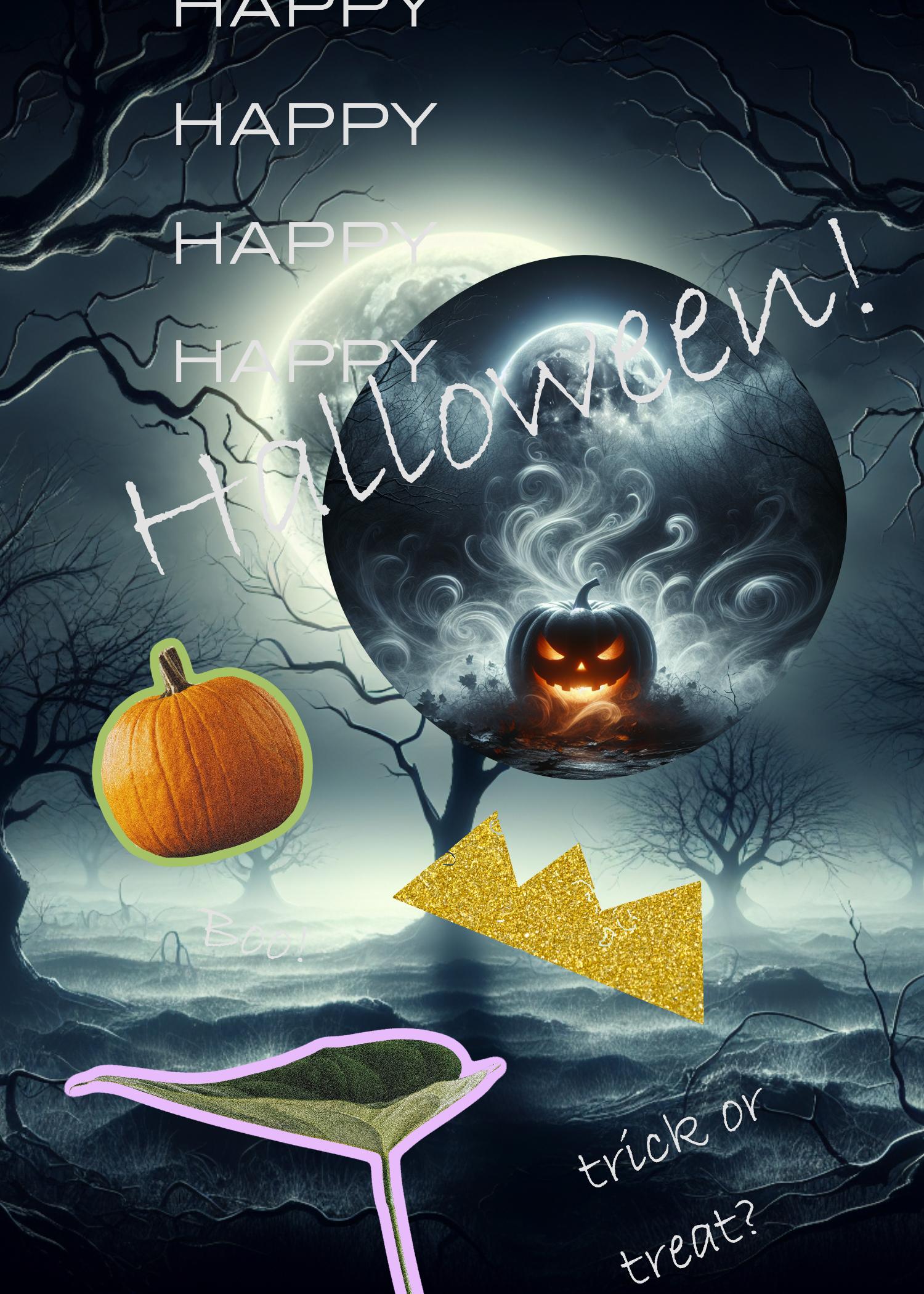 Stylish Purple Halloween Party Poster