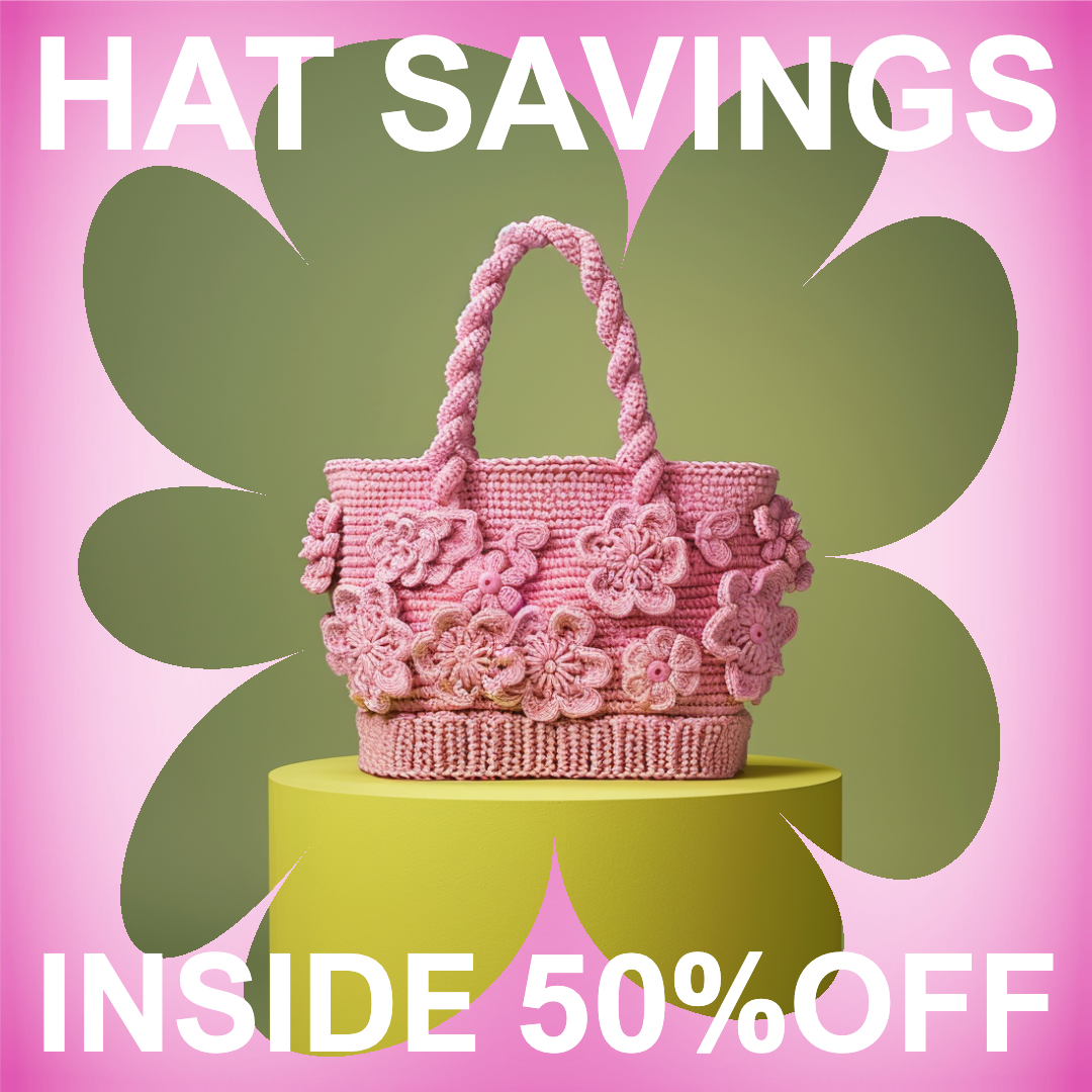 Template Chic Instagram-Square Pink Hat Savings